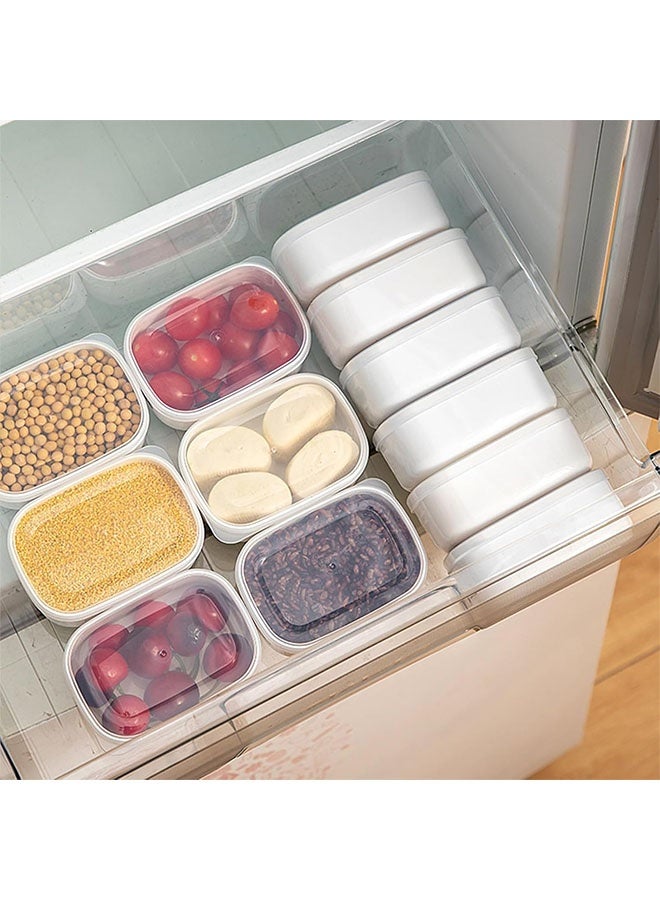 الضفدع الحقيقي حاويات تجميد بلاستيكية صغيرة خالية من BPA مع أغطية مجموعة 8 للتخزين، تحضير الوجبات، التجميد، التقسيم، صالحة للميكروويف، مناسبة للاستخدام اليومي والمنزلية والهدايا - Image 4