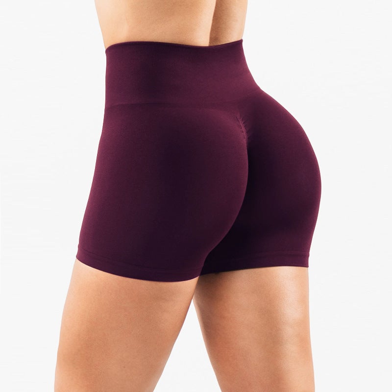 Women's High Waist Seamless Yoga Shorts Set