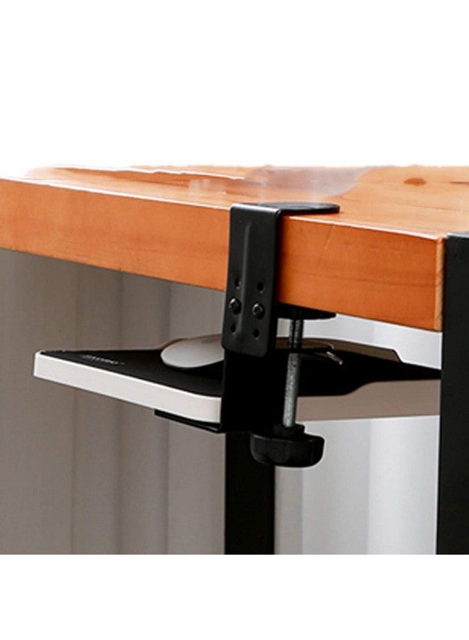 FUZADEL Ergonomic Mouse Tray Attachment Mouse Platform Slide Out Clamp On Under Desk (Black)  - Image 5