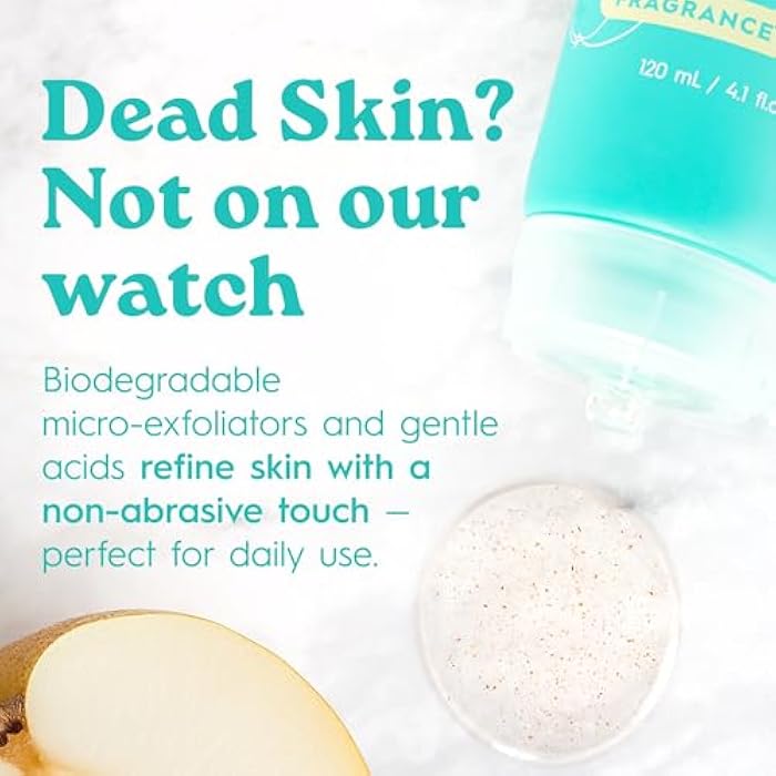 Tree To Tub Exfoliating Face Wash - Gentle Facial Exfoliator & Face Scrub w/Salicylic Acid for Glowing Skin - Non-Irritating Exfoliant to Remove Buildup & Refine Texture - For All Skin Types - Image 4