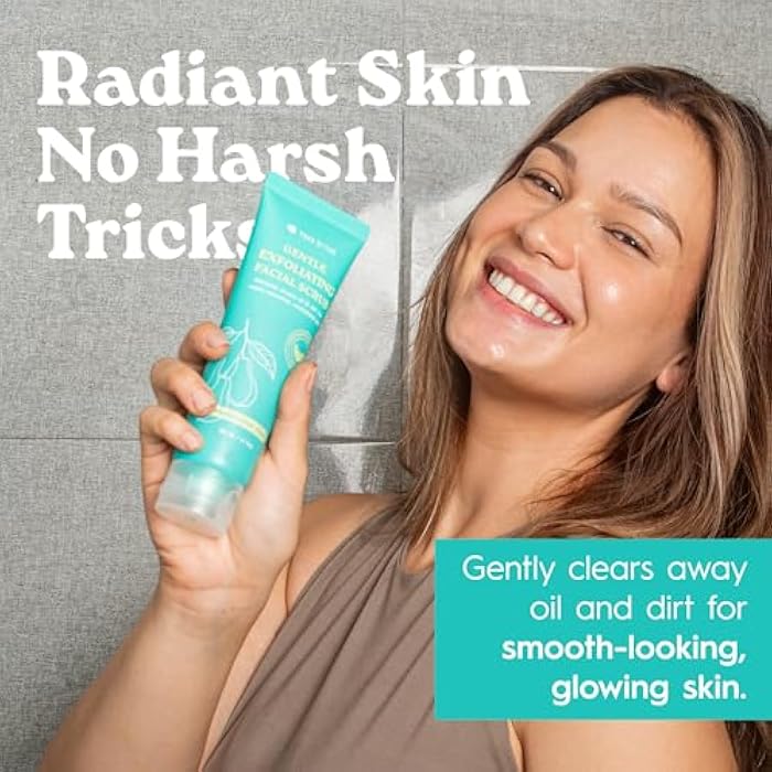 Tree To Tub Exfoliating Face Wash - Gentle Facial Exfoliator & Face Scrub w/Salicylic Acid for Glowing Skin - Non-Irritating Exfoliant to Remove Buildup & Refine Texture - For All Skin Types - Image 2
