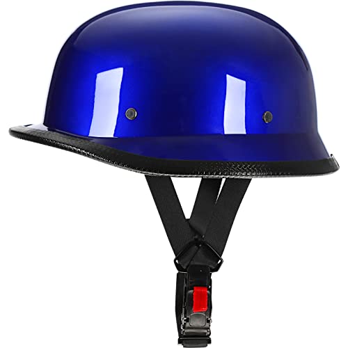 Yesmotor Helmet Half Shell German Motorcycle Helmet with Cycling Glasses - DOT Approved（L） - Image 3