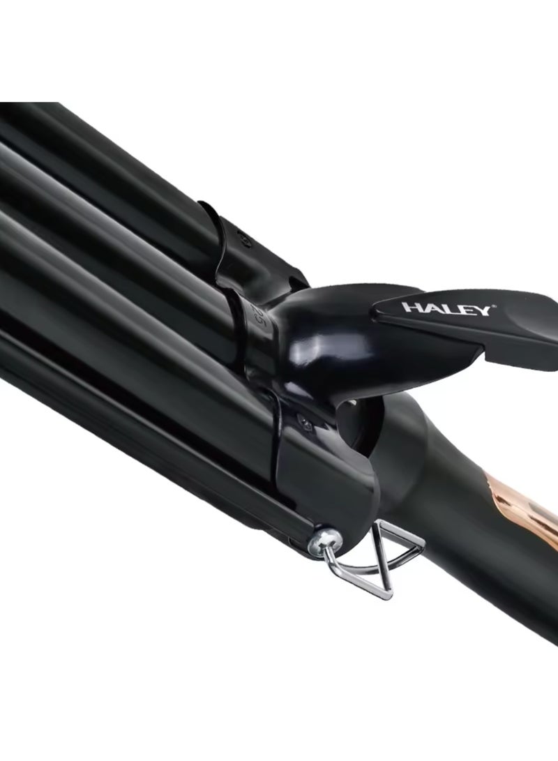 Haley أداة تصفيف الشعر بموجات كبيرة 70 وات بثلاث أسطوانات للنساء - Image 5