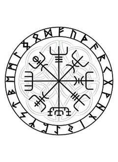 Dopetattoo 6 Sheets Temporary Tattoos Vegvisir Compass Vikings Temporary tattoo Neck Arm Chest for Women Men Adults Vegvisir Tattoo  - Image 1