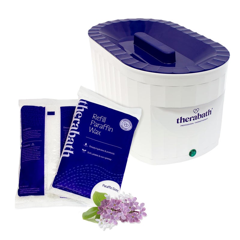 Therabath Professional Thermotherapy TB6 Paraffin Wax Bath  Helps Relieve Arthritis  Muscle Stiffness  Heat Therapy for Hands Feet Face  Body  Made in USA  6 lb Blooming Lilacs
