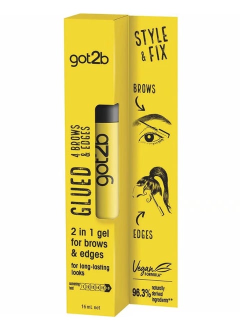 2in 1 gel for brows & edges for gong lasting looks