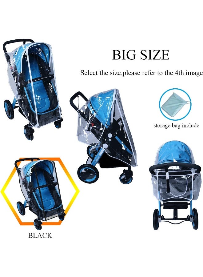 AncBace Baby Stroller Rain Cover Weather Shield Accessories Universal Size - Image 2