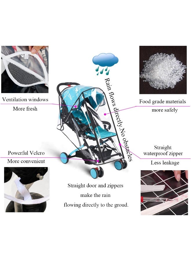 AncBace Baby Stroller Rain Cover Weather Shield Accessories Universal Size - Image 3