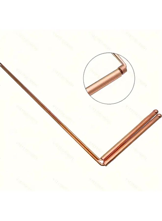 2 Copper Dowsing Rods Divination Tools For Water Finding Treasure Hunting - Image 1