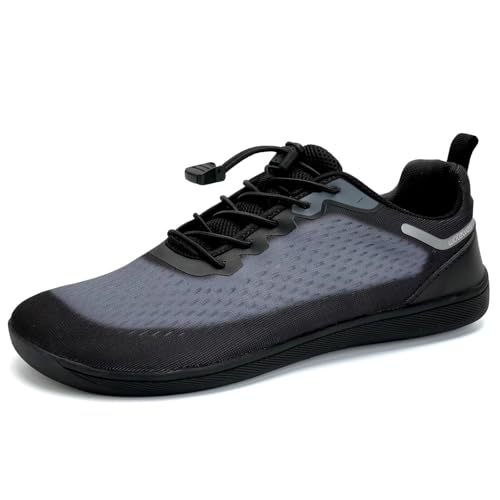 WateLves Wide Water Shoes Mens Womens Beach-Swim-Aqua-Barefoot Shoes Breathable & Non-Slip & Optimal Relaxation Walking Sneakers (Black Gray, 38) - Image 1