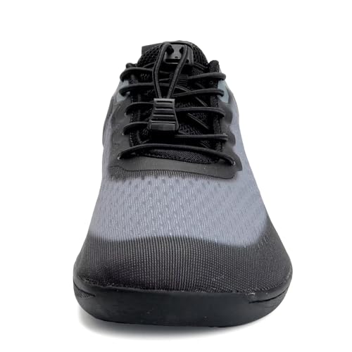 WateLves Wide Water Shoes Mens Womens Beach-Swim-Aqua-Barefoot Shoes Breathable & Non-Slip & Optimal Relaxation Walking Sneakers (Black Gray, 38) - Image 4
