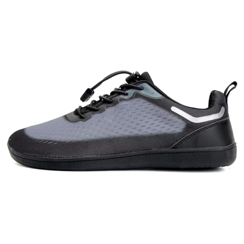 WateLves Wide Water Shoes Mens Womens Beach-Swim-Aqua-Barefoot Shoes Breathable & Non-Slip & Optimal Relaxation Walking Sneakers (Black Gray, 38) - Image 3