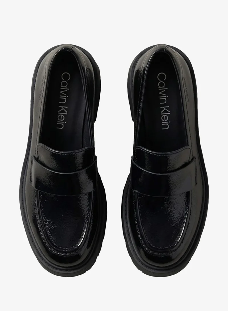 Calvin Klein  CK Bold - Shine Leather Chunky Loafers for Women | Best Price UAE