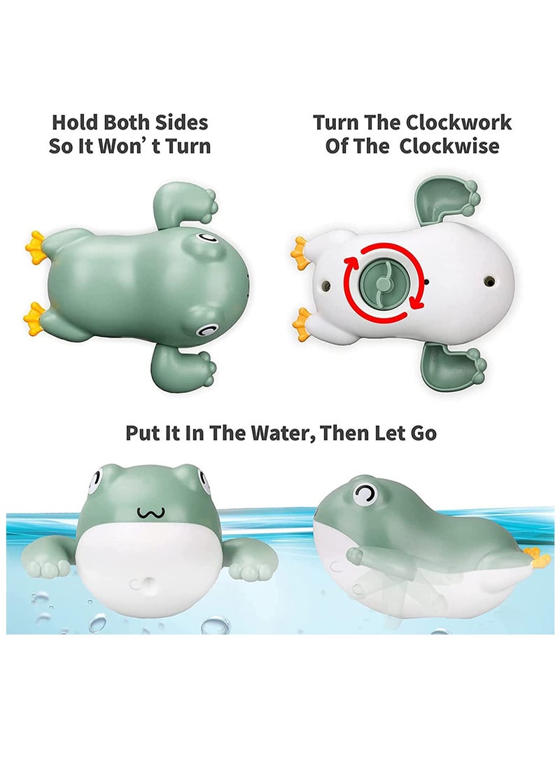 SOLARAE Baby Bath Toys for Toddlers 1-3-Year-Old, Kids Bathtub Toys, Bath Toys for Infants 6-12 Months, 3 Pcs Set Wind Up Toys, Gift for Boys Girls 1-Year-Old - Image 3
