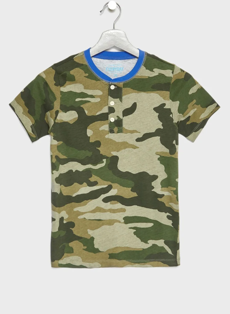 j.crew Teen Camo Print T-Shirt