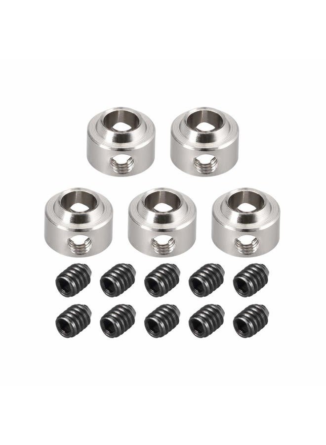 uxcell 5PCS RC Airplane Plane Landing Gear Wheel Stop Collar 4.1mm Shaft Hole Dia. - Image 1