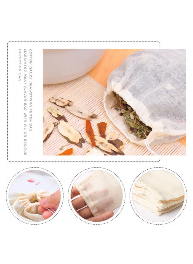 Pimoys - 4x6 Inch Spice Bags for Cooking, 30 Pcs Reusable Empty Tea Bags Cheesecloth Bags Drawstring Soup Bags for Home Kitchen Office - Image 1