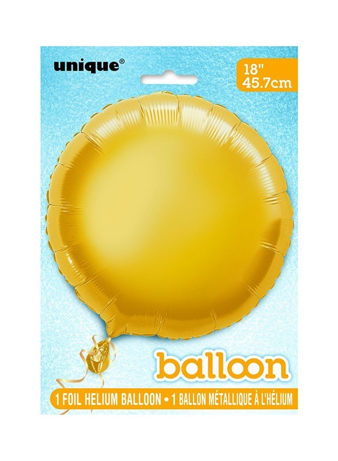 Unique Round Gold Foil Balloon 18inch - Image 1