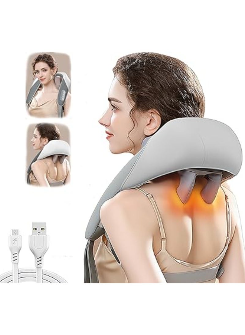 Dreamzon Massagers for Neck and Shoulder with Heat, Shiatsu Neck and Back Massager with Heat Electric Shoulder, Deep Tissue 5D Kneading Pillow, Simulated Manual Massage, Massager for Pain Relief - Image 1