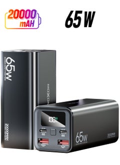 MOXOM MX-PB72 20000 mAh Portable Powerbank with 4 Output and 2 Input 65W PD + 22.5W SCP Charging  - Image 2