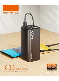 MOXOM MX-PB72 20000 mAh Portable Powerbank with 4 Output and 2 Input 65W PD + 22.5W SCP Charging  - Image 5