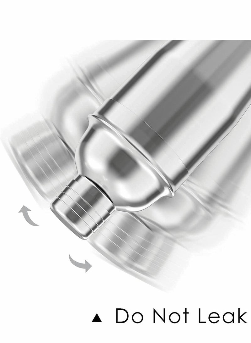 Stainless Steel Shaker, 24oz Summer Drink Shaker, Mixed Drink Shaker Built-In Strainer - Image 3