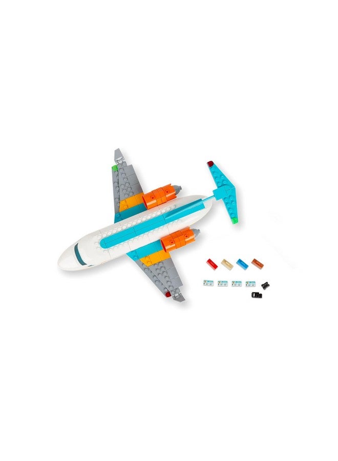 بريك لوت مكعبات بناء طائرات Vacation Airlines، مجموعة نماذج طائرات، مجموعات مكعبات بناء للبالغين أو الأطفال من سن 6 سنوات فما فوق، ديكور منزلي، مكعبات عالية الجودة متوافقة مع ليجو والعلامات التجارية الكبرى، 176 قطعة - Image 5