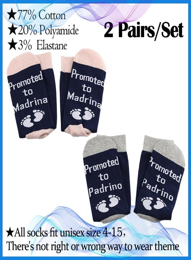 PXTIDY Godparent Proposal Gifts New Padrino Madrina Gift Promoted to Padrino/Madrina Socks in Spanish - Image 2