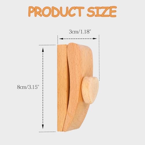 Dvehdbay 4 Quilt Hanger for Wall for Display - Tapestry Hangers for Walls, Wooden Rug Hangers for Wall Hangings, Decorate with Your Blanket and Tapestry Hanger, Quilt Rack Clamps for Mount (Brown) - Image 2