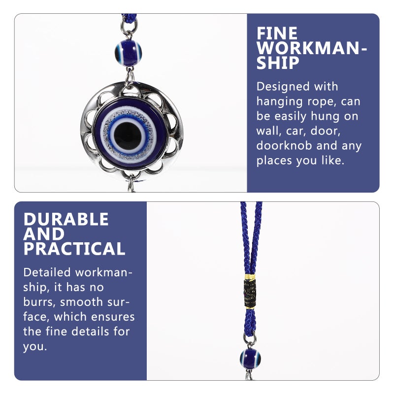5pcs Evil Eye Hanging Decors Hanging Turkey Evil Eye Charms Car Hanging Adorns - Image 2