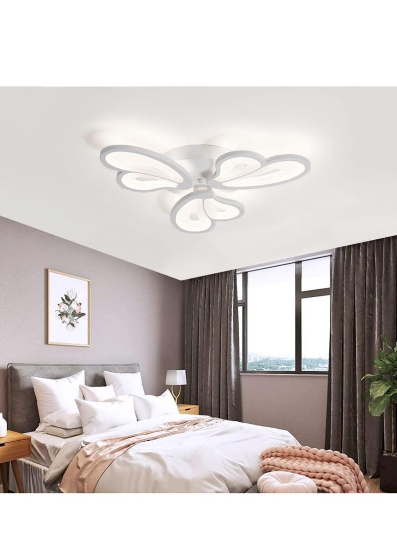RATSAW Modern Dimmable LED Ceiling Light Acrylic Petals Ceiling Chandelier Lighting Fixture with Remote Control for Living Room Bedroom Dining Room  - Image 1