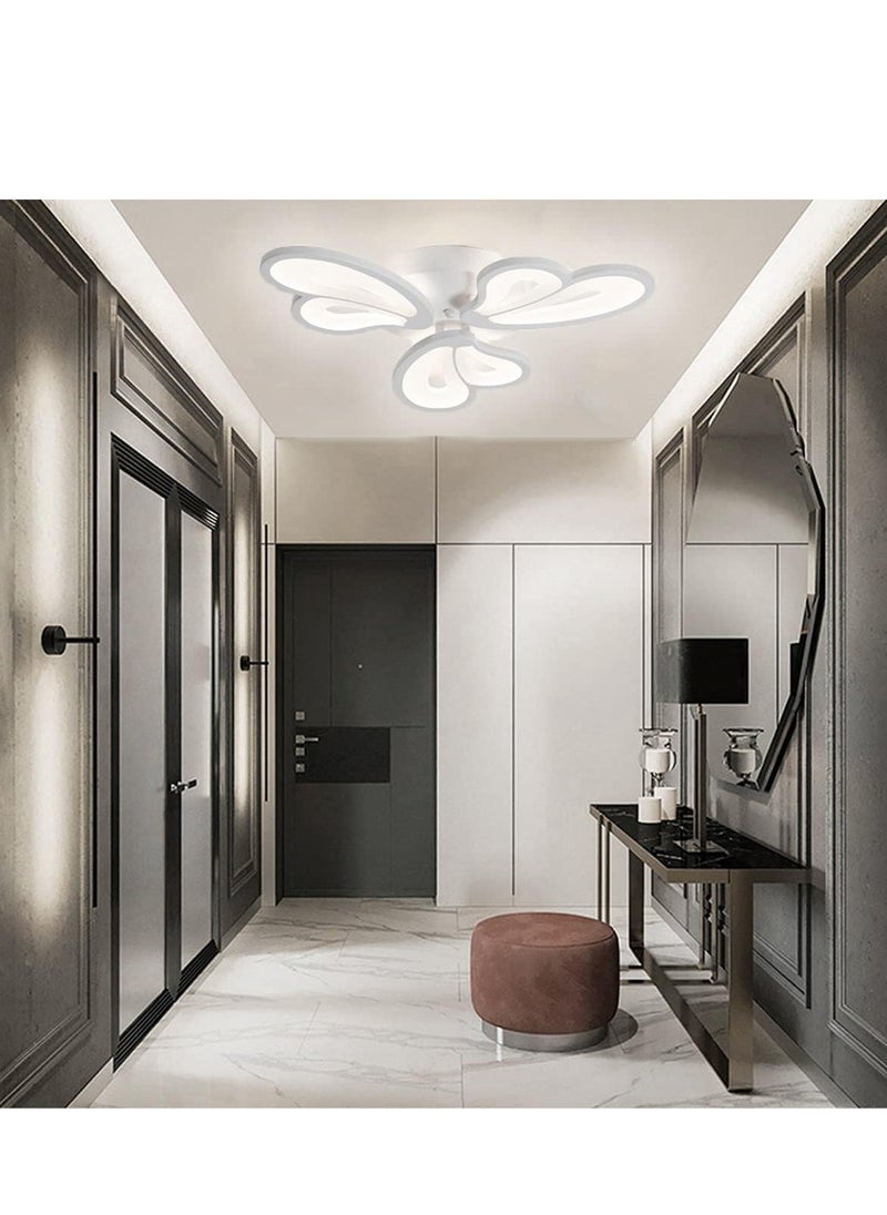 RATSAW Modern Dimmable LED Ceiling Light Acrylic Petals Ceiling Chandelier Lighting Fixture with Remote Control for Living Room Bedroom Dining Room  - Image 5