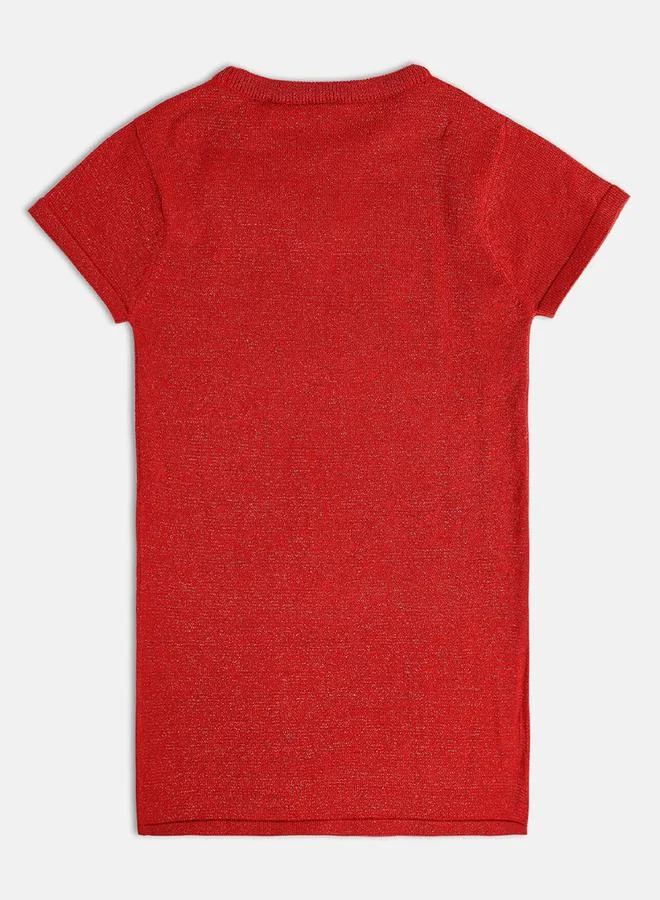 MINIKLUB Girls Bow Detail Knit Dress