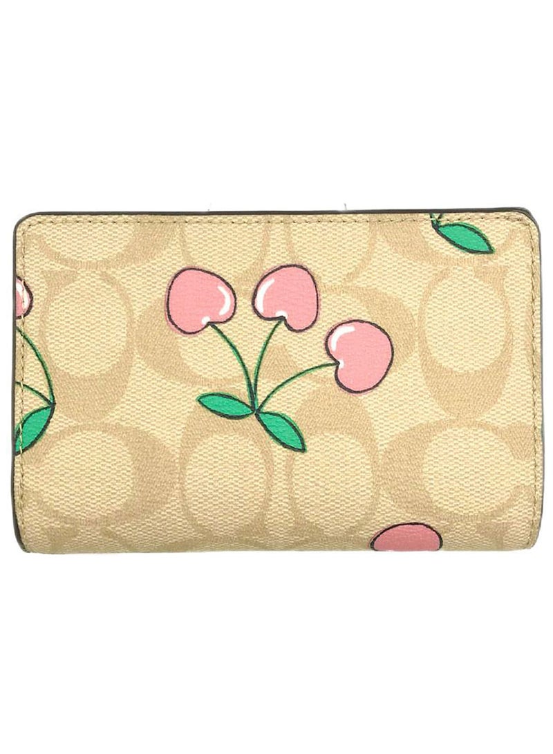 coachoutlet COACH Women’s Signature Bifold Wallet with Cherry Print CF401 - Image 2