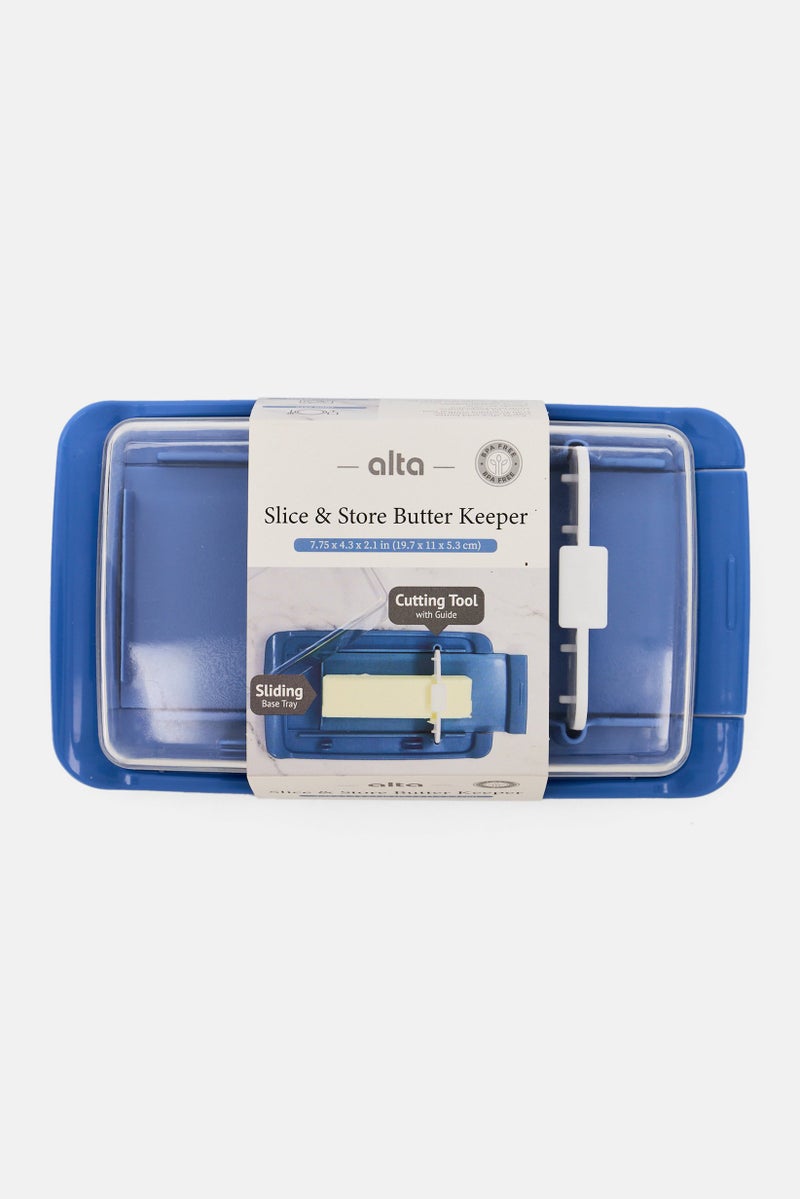 Alta Slice And Store Butter Keeper, Blue  - Image 1