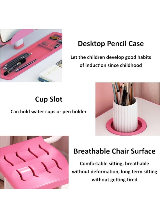 رالي طاولة دراسة للأطفال مع كرسي قابل للتعديل – تصميم مريح، تخزين واسع، مناسبة للتعلم المنزلي والحضانة - Image 4