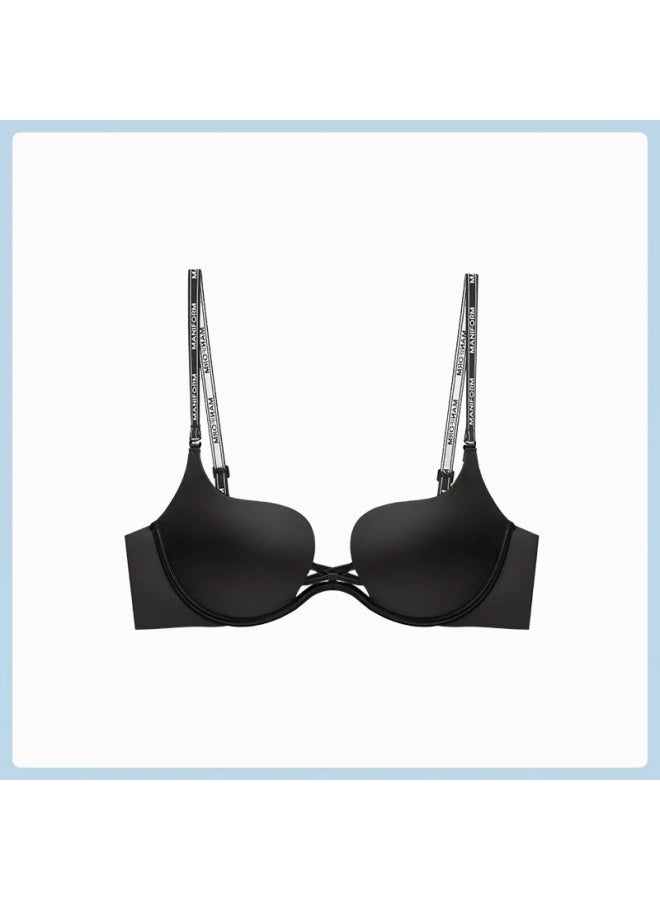 Maniform Mini Petal Cup Side Buckle Bra For Small Bust, Soft Underwire, Backless, Seamless, Side Support