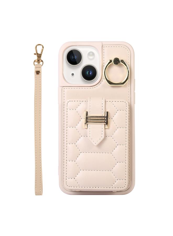 S-TOP Case For iPhone 14 Plus Vertical Card Bag Ring Holder Phone Case with Dual Lanyard - Image 1