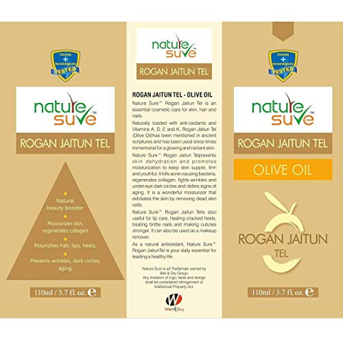 Nature Sure مجموعة ناتشر شور™ - زيت الجونك (زيت العلق) 110 مل وزيت روغن زيتون (زيت الزيتون) 110 مل - Image 4