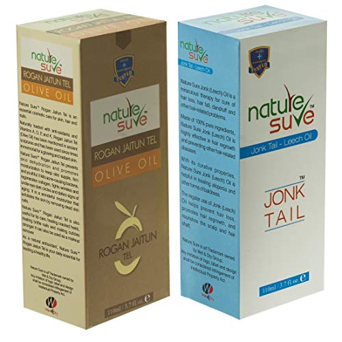 Nature Sure مجموعة ناتشر شور™ - زيت الجونك (زيت العلق) 110 مل وزيت روغن زيتون (زيت الزيتون) 110 مل - Image 1