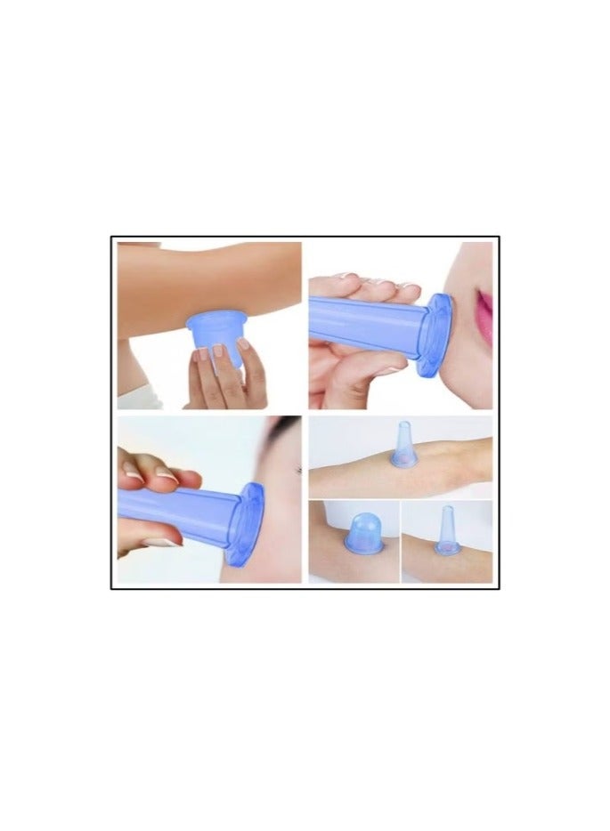 Captaintech Facial And Home Use Massage Cups Set Blue - Image 2