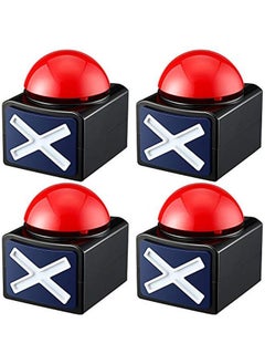 4 Packs Game Answer Buzzers Buzzer Alarm Buttons With Sound And Light Quiz Game Show Party Contest Answer Button Props For Adults Teens Boys Girls