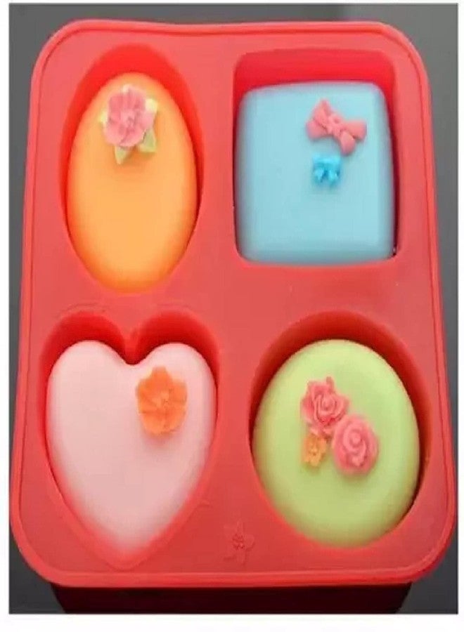 KITCHOOK Silicone Chocolate Mould 4 Cavity Soap Mold Olive Tree Soap Molds DIY Handmade Soap Mold (Pack of 1) AJ 155 - Image 2