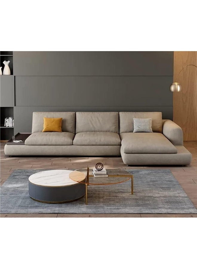 Comfynest طقم أريكة غرفة المعيشة على شكل L بتصميم حديث نوردك (يسار) - Image 2