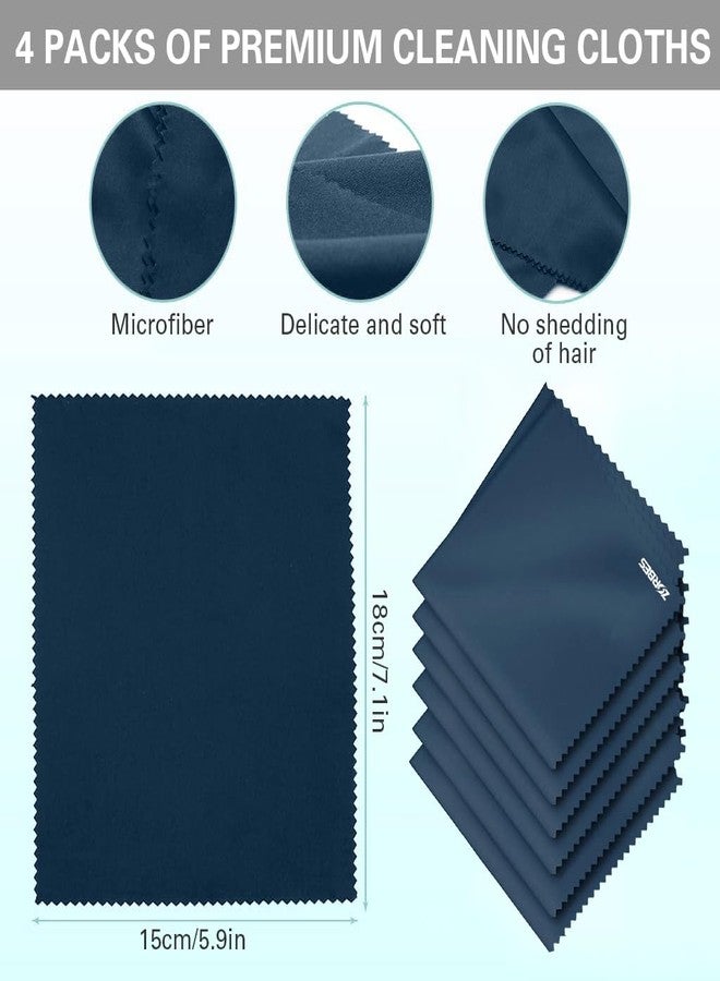زوربس مجموعة زوربس® المكونة من 6 قطع من قماش التنظيف المصنوع من الألياف الدقيقة، قماش لتنظيف الزجاج، قماش لتنظيف الكمبيوتر المحمول، طقم تنظيف عدسات من الألياف الدقيقة مقاس 5.9 × 7 بوصات للكمبيوتر المحمول والنظارات الطبية والنظارات الشمسية والهواتف المحمولة، منظف العدسات - Image 2