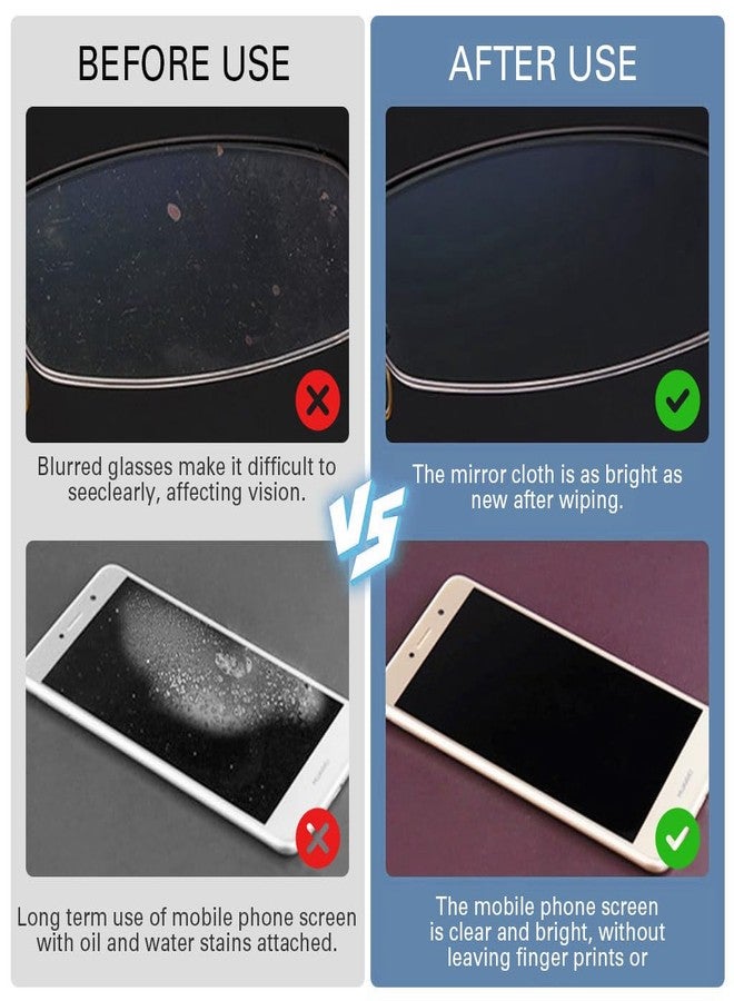 زوربس مجموعة زوربس® المكونة من 6 قطع من قماش التنظيف المصنوع من الألياف الدقيقة، قماش لتنظيف الزجاج، قماش لتنظيف الكمبيوتر المحمول، طقم تنظيف عدسات من الألياف الدقيقة مقاس 5.9 × 7 بوصات للكمبيوتر المحمول والنظارات الطبية والنظارات الشمسية والهواتف المحمولة، منظف العدسات - Image 3
