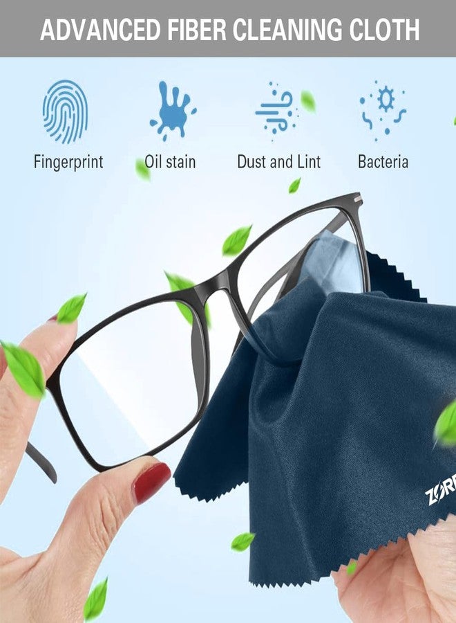 زوربس مجموعة زوربس® المكونة من 6 قطع من قماش التنظيف المصنوع من الألياف الدقيقة، قماش لتنظيف الزجاج، قماش لتنظيف الكمبيوتر المحمول، طقم تنظيف عدسات من الألياف الدقيقة مقاس 5.9 × 7 بوصات للكمبيوتر المحمول والنظارات الطبية والنظارات الشمسية والهواتف المحمولة، منظف العدسات - Image 4