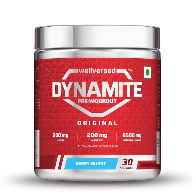 Wellversed Dynamite Pre-Workout Berry Burst (420g) - Image 1