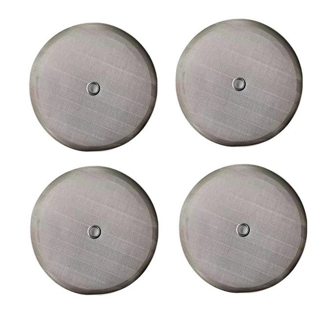 FRENCH PRESS FILTERS 45 INCH FOR 50 OZ15 LITER12CUPS COFFEE PRESS 4 PACK FRENCH PRESS SCREEN REPLACEMENT FILTER WITH METAL CENTER RING