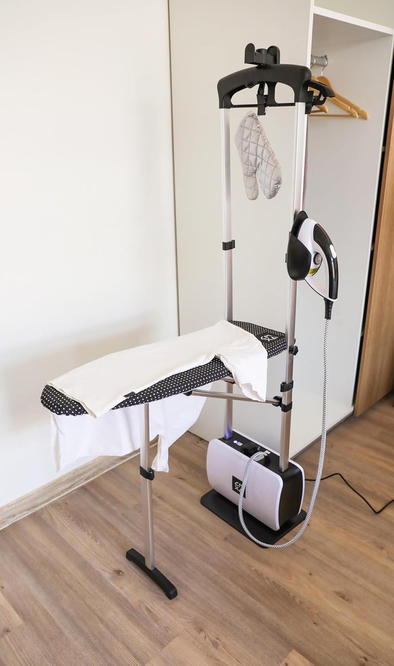 CMXA All-in-One Garment Steamer and Iron, Pressurized Steamer For Clothes with Ironing Board and Clothing Hanger, Steam Iron Fabric Steamer for Wrinkles and Creases, Chemical-Free - Image 3